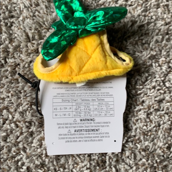 Pineapple hat for small dog new never used💕 - Picture 2 of 2